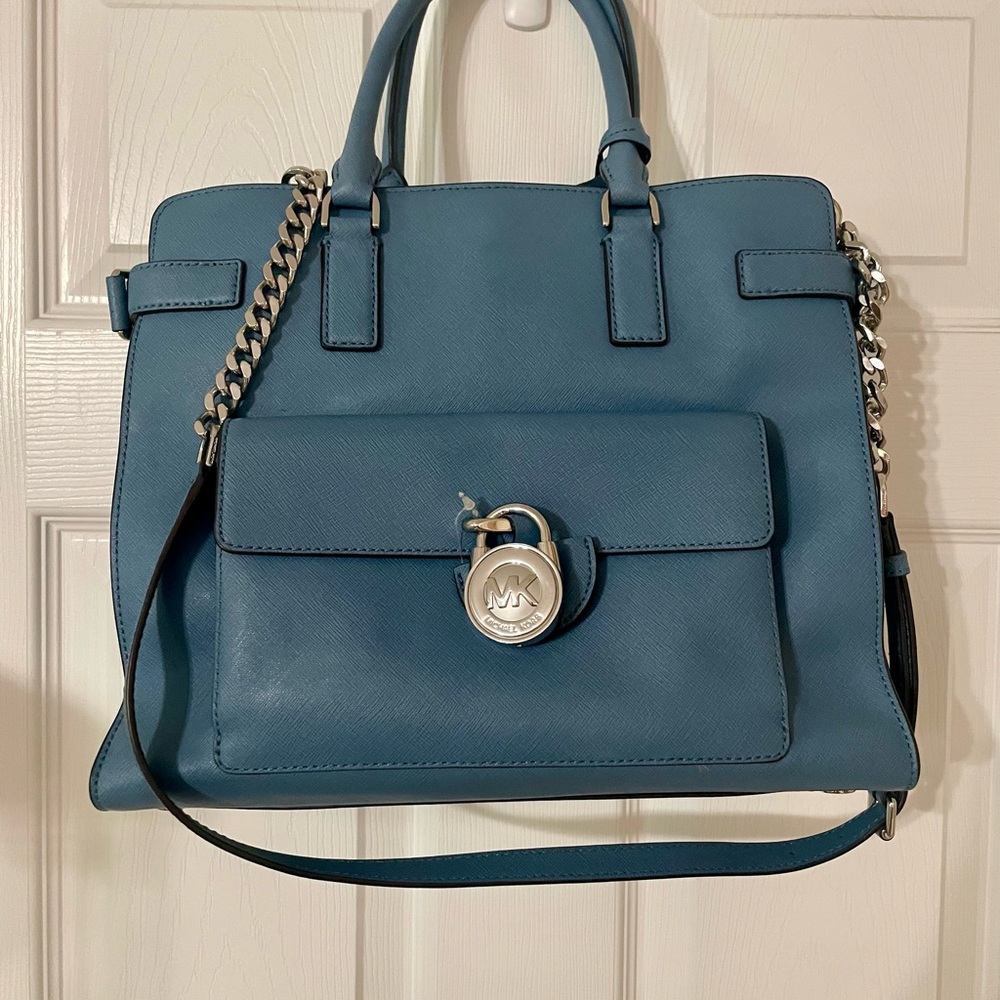 Michael Kors Emma saffaino leather Chain Detail Tote - Picture 3 of 12